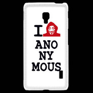Coque LG F6 I love anonymous