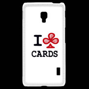Coque LG F6 I love Cards Club
