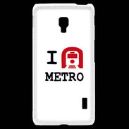 Coque LG F6 I love Metro