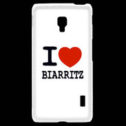 Coque LG F6 I love Biarritz