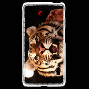 Coque LG F6 Portrait de tigre PB 5