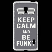 Coque LG F6 Keep Calm Funky Gris