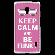 Coque LG F6 Keep Calm Funky Rose