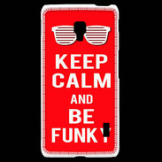 Coque LG F6 Keep Calm Funky Rouge
