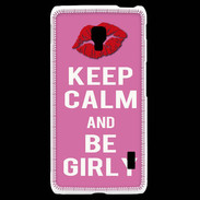 Coque LG F6 Keep Calm Girly Rose