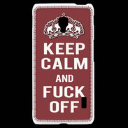 Coque LG F6 Keep Calm Fuck Off Brique