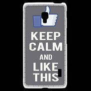 Coque LG F6 Keep Calm Like This Gris