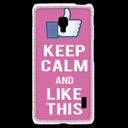 Coque LG F6 Keep Calm Like This Rose