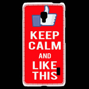 Coque LG F6 Keep Calm Like This Rouge