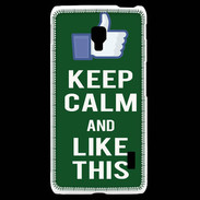 Coque LG F6 Keep Calm Like This Vert