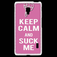 Coque LG F6 Keep Calm Suck me Rose