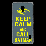 Coque LG F6 Keep Calm Call Batman Gris