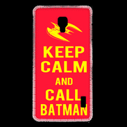 Coque LG F6 Keep Calm Call Batman Rouge