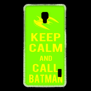 Coque LG F6 Keep Calm Call Batman Vert pomme
