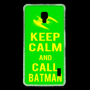Coque LG F6 Keep Calm Call Batman Vert