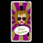 Coque LG F6 Miss business Rousse