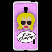 Coque LG F6 Miss Champagne Blonde
