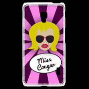 Coque LG F6 Miss Cougar Blonde