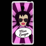 Coque LG F6 Miss Cougar Brune