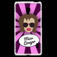 Coque LG F6 Miss Cougar Chatain