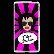 Coque LG F6 Miss Fashion Brune
