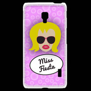 Coque LG F6 Miss Fiesta Blonde