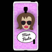 Coque LG F6 Miss Fiesta Chatain