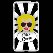 Coque LG F6 Miss Corse Blonde