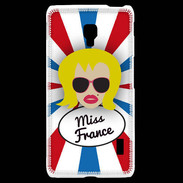 Coque LG F6 Miss France Blonde