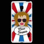 Coque LG F6 Miss France Rousse