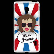 Coque LG F6 Miss France Chatain