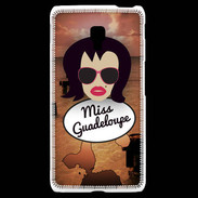Coque LG F6 Miss Guadeloupe Brune