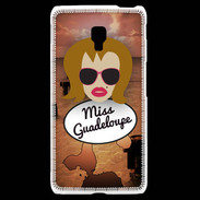Coque LG F6 Miss Guadeloupe Rousse
