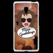 Coque LG F6 Miss Guadeloupe Chatain