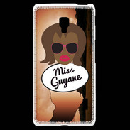 Coque LG F6 Miss Guyane Black