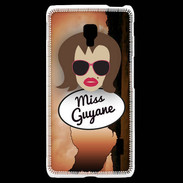Coque LG F6 Miss Guyane Chatain