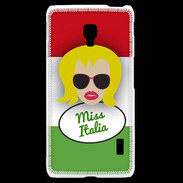 Coque LG F6 Miss Italie Blonde
