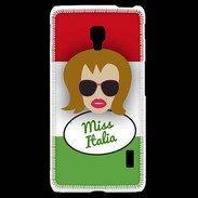 Coque LG F6 Miss Italie Rousse