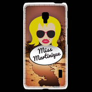 Coque LG F6 Miss Martinique Blonde