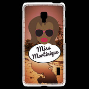 Coque LG F6 Miss Martinique Black