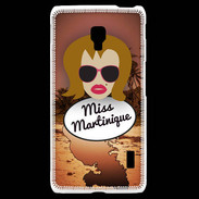 Coque LG F6 Miss Martinique Rousse
