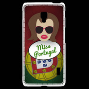 Coque LG F6 Miss Portugal Chatain