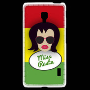 Coque LG F6 Miss Rasta Brune