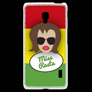 Coque LG F6 Miss Rasta Chatain