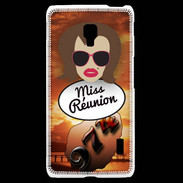 Coque LG F6 Miss Réunion Chatain