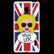 Coque LG F6 Miss UK Blonde
