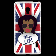 Coque LG F6 Miss UK Black