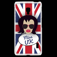 Coque LG F6 Miss UK Brune