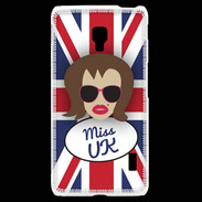 Coque LG F6 Miss UK Chatain