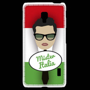 Coque LG F6 Mister Italie Brun